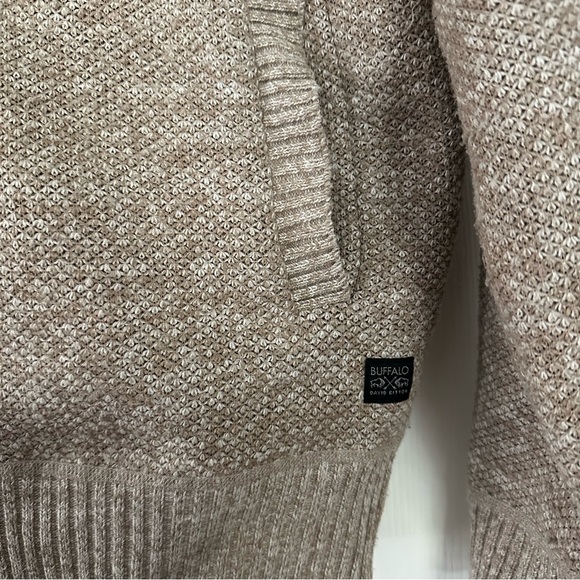 Buffalo David Bitton Tan Men's Full-Zip Knit with Sherpa Lining Size XXL - Picture 7 of 7